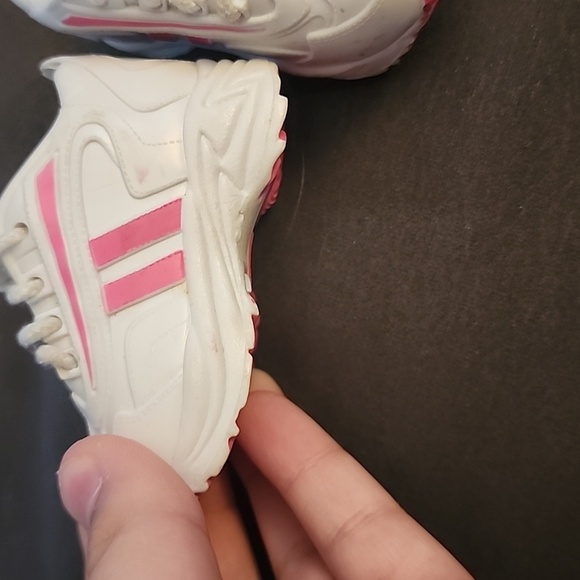18in doll White and Pink Sneakers - Picture 2 of 4